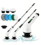 Electric Spin Scrubber Cleaning Brush – Multi-Surface Power Scrubber with Interchangeable Heads