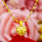 Gold Aura Heart Necklace