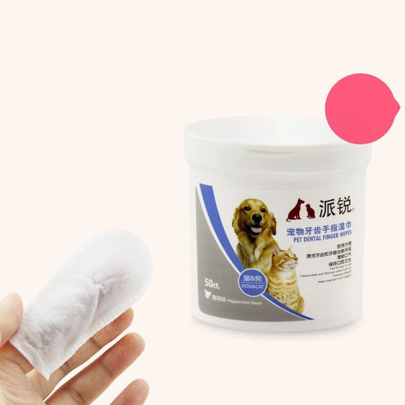 Oral And Dental Cleaning Wipes For Pet Cats And Dog